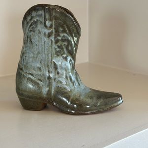 Frankoma pottery boot vase